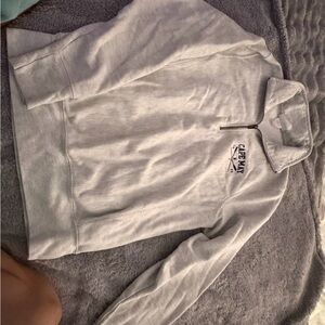 Champion Light Gray Zip-Up Sweater